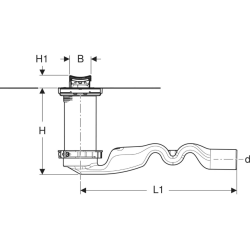 Душевой канал Geberit CleanLine 30, 154.522.00.1