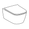 Унітаз підвісний Geberit Smyle Square 503.171.00.1 TurboFlush, із сидінням Softсlose, QuickRelease (Sandwich)