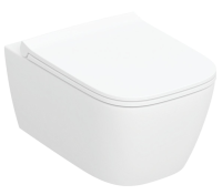 Унітаз підвісний Geberit Smyle Square 503.171.00.1 TurboFlush, із сидінням Softсlose, QuickRelease (Sandwich)