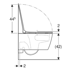 Унітаз підвісний Geberit Smyle Square 503.171.00.1 TurboFlush, із сидінням Softсlose, QuickRelease (Sandwich)