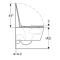 Унітаз підвісний Geberit Smyle Square 503.171.00.1 TurboFlush, із сидінням Softсlose, QuickRelease (Sandwich)