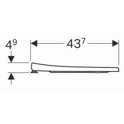 Сидіння для унітазу Geberit Acanto 500.605.01.2 soft-close дюропласт
