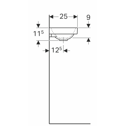 Раковина Geberit Acanto 40 500.635.01.2