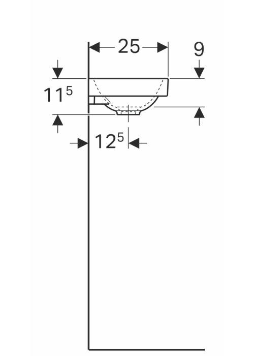 Раковина Geberit Acanto 40 500.635.01.2