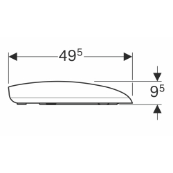 Сиденье для унитаза Geberit Citterio 500.540.01.1 soft-close дюропласт