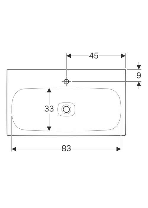 Мебельная раковина Geberit Citterio 90 500.547.01.1