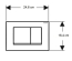 Кнопка змиву Geberit, Delta 30, з подвійним змивом: Альпійський білий глянець 115.137.11.1
