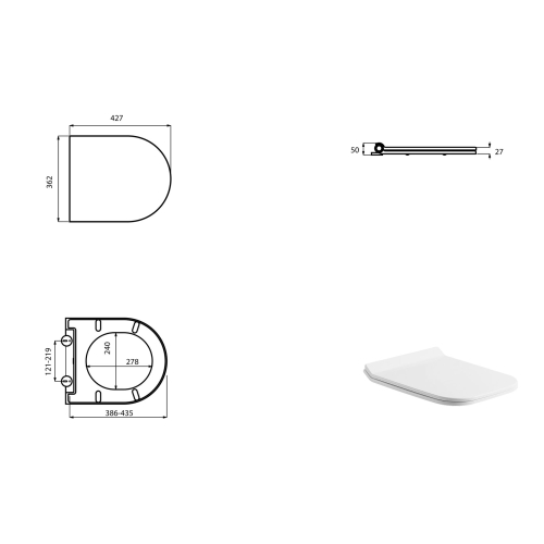 Комплект: Інсталяція Grohe Rapid SL 3в1 (3884000G) + Унітаз підвісний Devit UP (3020120) + Кришка S