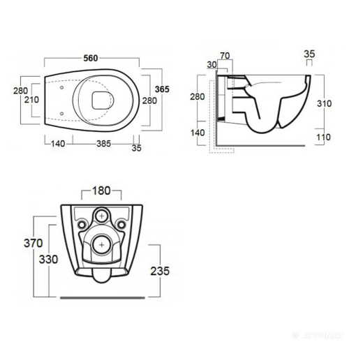 Комплект: Інсталяція Grohe SL 3в1 (3884000G) + Унітаз підвісний Simas Vignoni (VI18) + Кришка Soft-