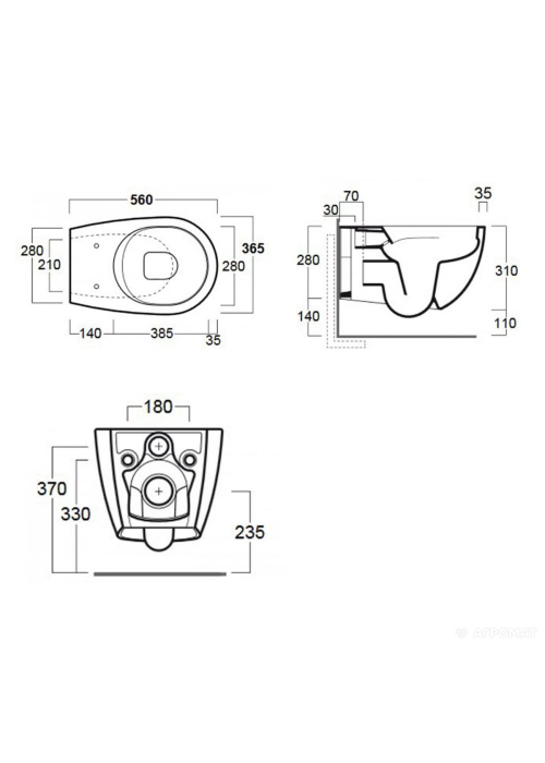 Комплект: Інсталяція Grohe SL 3в1 (3884000G) + Унітаз підвісний Simas Vignoni (VI18) + Кришка Soft-