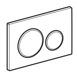 Кнопка змиву Geberit Sigma20 чорна матова з подвійним змивом 115.882.16.1