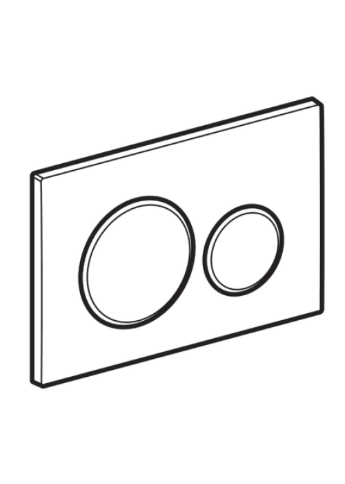 Кнопка смыва Geberit Sigma20 черная матовая с двойным смывом 115.882.16.1