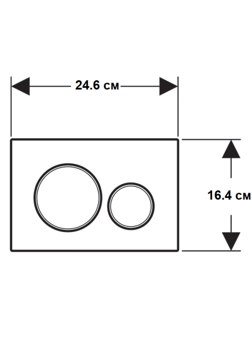 Кнопка смыва Geberit Sigma20 черная матовая с двойным смывом 115.882.16.1