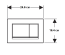 Кнопка змиву Geberit SIGMA 30 чорна матова з подвійним змивом