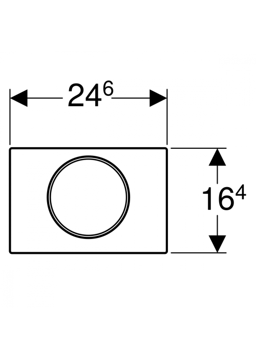 Кнопка змиву Geberit Sigma 10 пластик, 115.758.JT.5