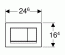 Кнопка смыва Geberit Sigma 30 пластик, 115.883.JQ.1