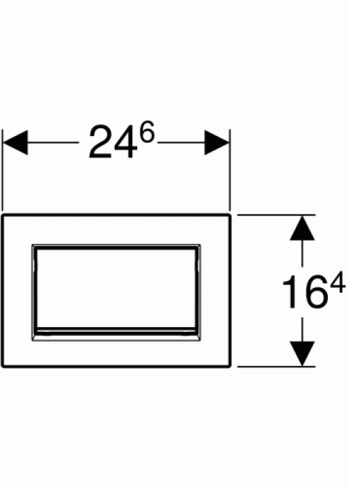 Кнопка змиву Geberit Sigma 30 старт/стоп, антивандальна, 115.893.JT.1