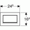 Кнопка смыва Geberit Sigma 30 старт/стоп, антивандальная, 115.893.14.1
