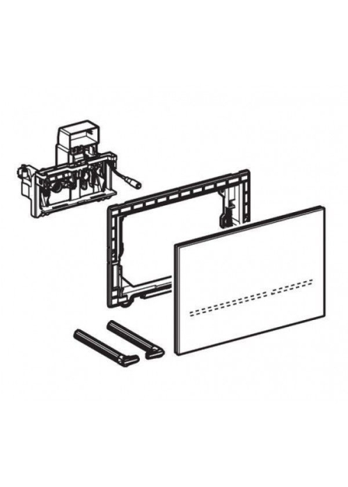 Кнопка змиву Geberit Sigma 80, Подвійний Змив, Безконтактна, Дзеркальне Скло