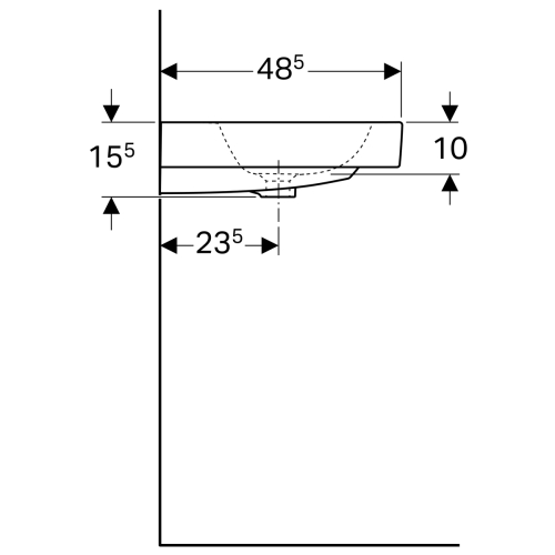 Раковина Geberit iCon 60 124 060 000