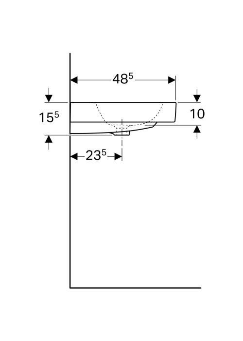 Раковина Geberit iCon 60 124 060 000