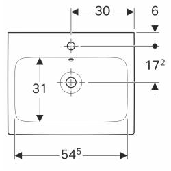 Раковина Geberit iCon 60 124 060 000