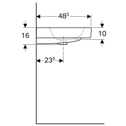 Раковина Geberit iCon 90 12 409 000