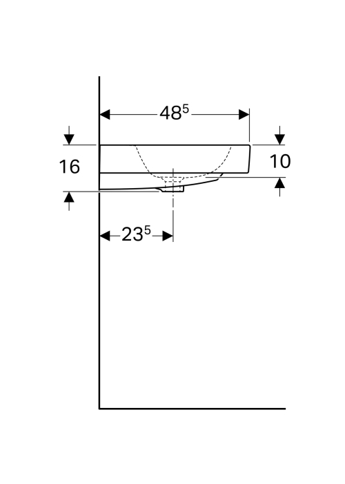 Раковина Geberit iCon 90 12 409 000