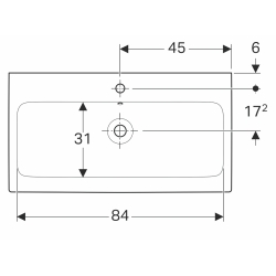 Раковина Geberit iCon 90 12 409 000