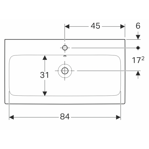 Раковина Geberit iCon 90 12 409 000