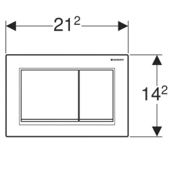 Кнопка змиву Geberit Omega 30 пластик, 115.080.KK.1