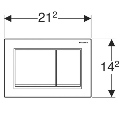 Кнопка змиву Geberit Omega 30 пластик, 115.080.KK.1