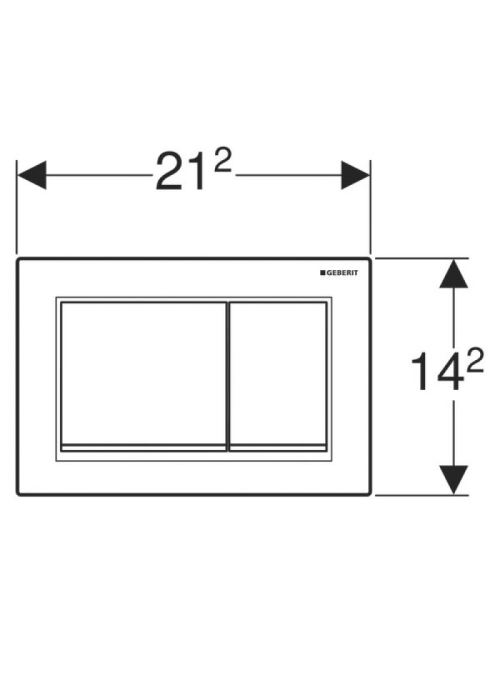 Кнопка змиву Geberit Omega 30 пластик, 115.080.KH.1