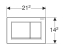 Кнопка змиву Geberit Omega 30 пластик, 115.080.KK.1