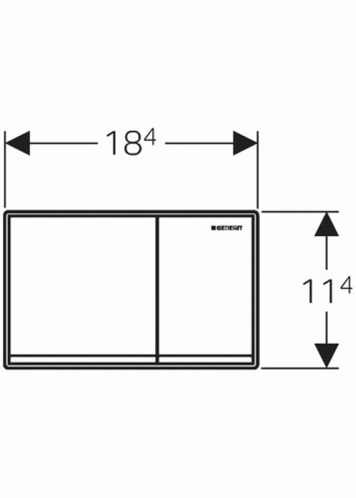 Кнопка змиву Geberit Omega 60 метал, 115.081.GH.1