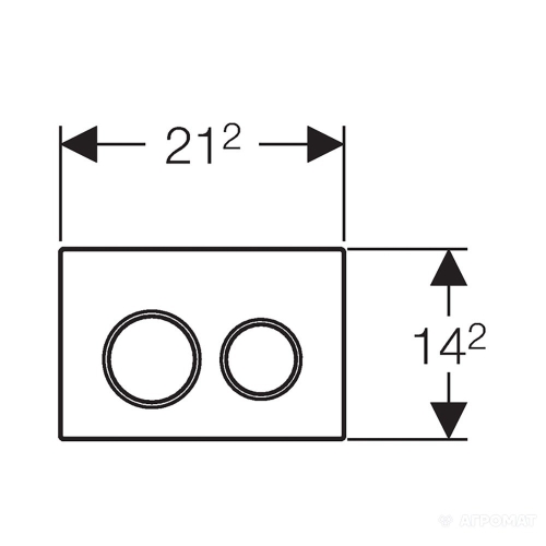 Кнопка змиву Geberit Omega 20 пластик, 115.085.KK.1