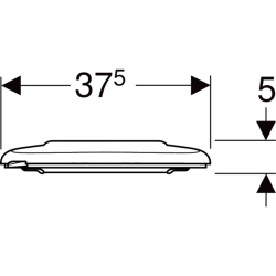 Кришка для унітазу Geberit Selnova Comfort 501.559.01.1, для людей з обмеженими фізичними можливостями