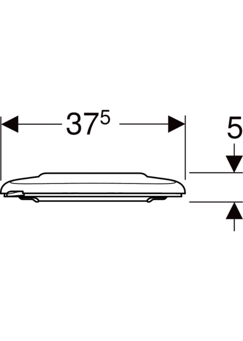 Кришка для унітазу Geberit Selnova Comfort 501.559.01.1, для людей з обмеженими фізичними можливостями