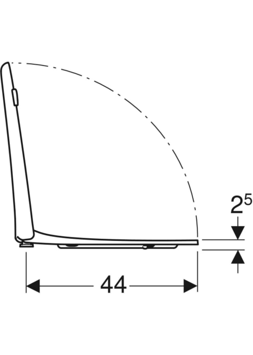Кришка для унітазу Geberit Selnova Comfort 501.559.01.1, для людей з обмеженими фізичними можливостями