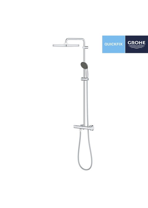 Душова система з термостатом Grohe QuickFix Vitalio Start System 250 Cubе 26696000