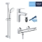 Набір змішувачів 2 в 1 для ванної кімнати Grohe QuickFix Start S-Size 34841551TS