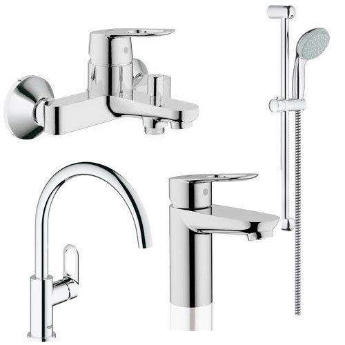 Комплект змішувачів з кухонним змішувачем GROHE BauLoop 123225K (23337000 + 32815000 + 27598000 + 31368000)