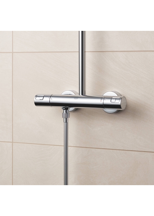 Душова система з термостатом Grohe QuickFix Vitalio Start System 250 Cubе 26696000