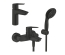 Набор смесителей 3 в 1 для ванной комнаты Grohe QuickFix Start Black UA303301SQ