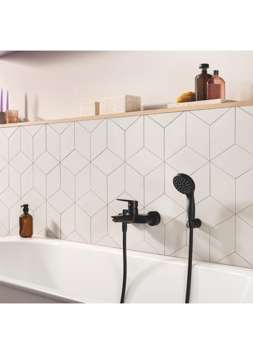 Набор смесителей 3 в 1 для ванной комнаты Grohe QuickFix Start Black UA303301SQ