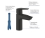 Набор смесителей 3 в 1 для ванной комнаты Grohe QuickFix Start Black UA303301SQ