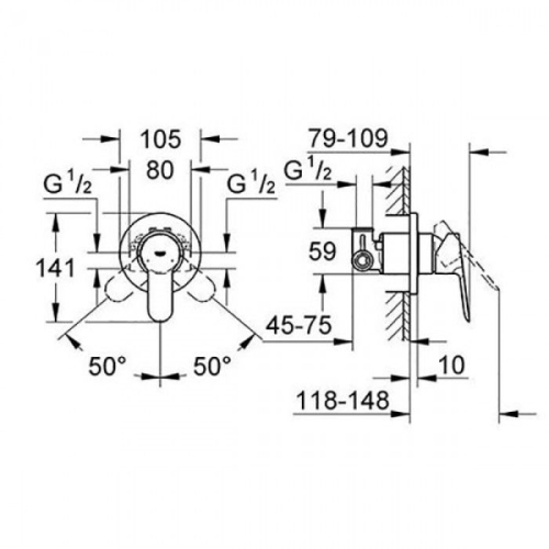 Набір гігієнічного душу GROHE BauEdge 28343001