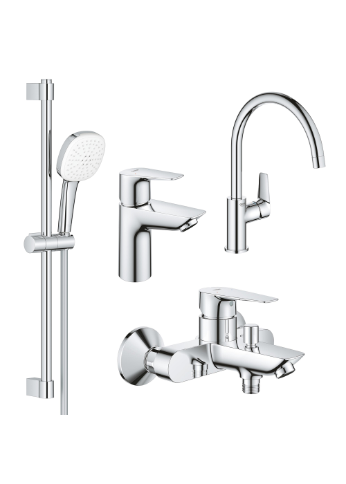 Комплект смесителей c кухонным смесителем GROHE BauEdge New 4 в 1 UA123218K1