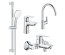 Комплект смесителей c кухонным смесителем GROHE BauEdge New 4 в 1 UA123218K1