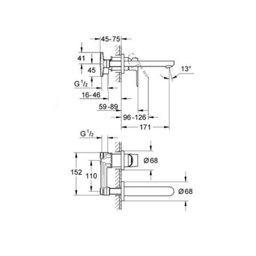 Змішувач для раковини Grohe BauLoop 20289000